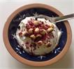 Vaniljeskyr med proteinboost og bær